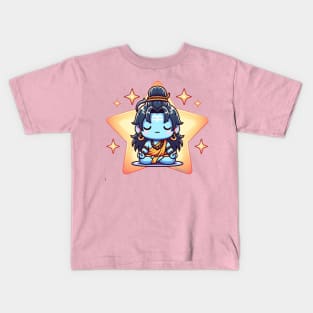 Cute Shiva Meditating Kids T-Shirt